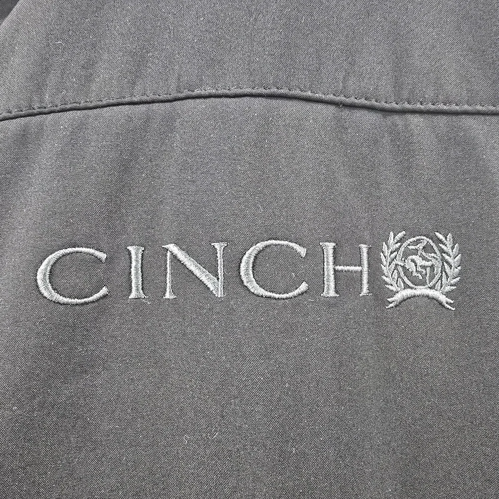 Cinch Mens Softshell Vest Black Full Zip Fleece Lined Western XL